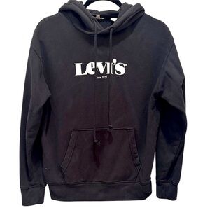 Levi's Black Pullover Hoodie Sweatshirt. Women’s XS